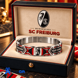 SC Freiburg Bundesliga Matchday Personalized Name Premier 3D Bracelet For Fan - Limited Edition
