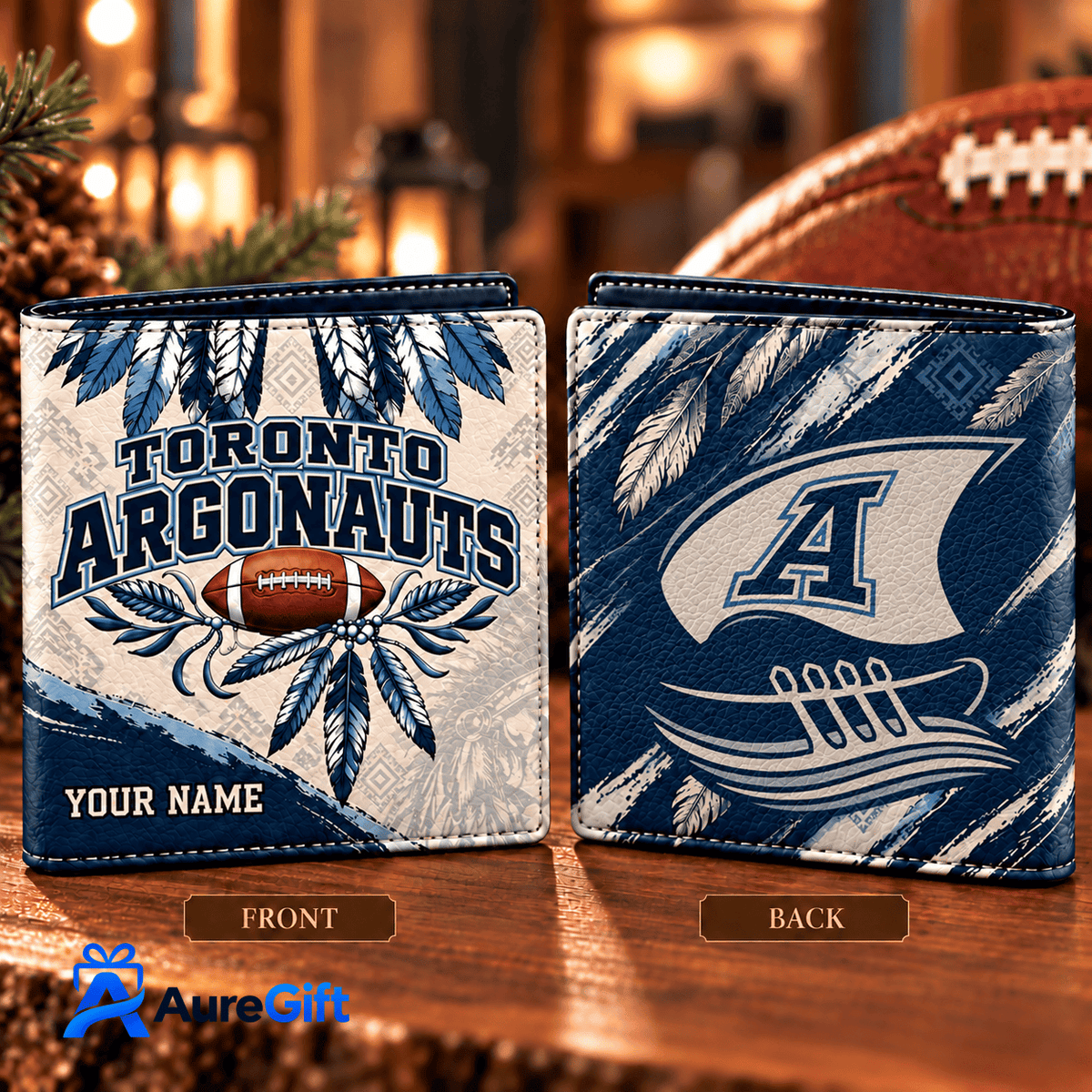 Toronto Argonauts CFL Native Personalized Men Allover Wallet– Premium Limited Edition Gift for Fans