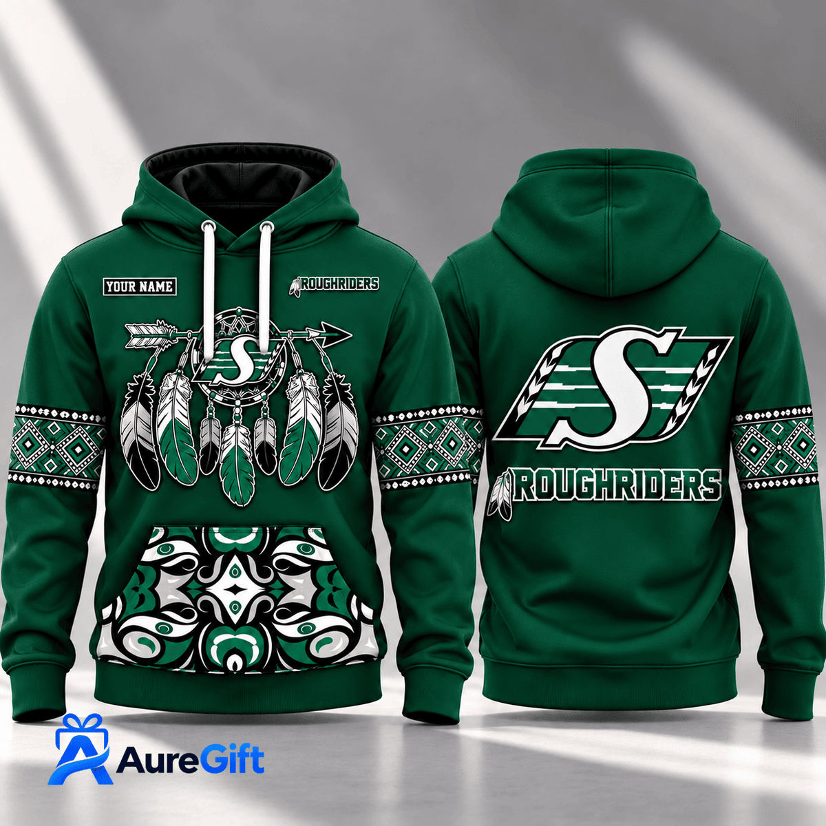 Saskatchewan Roughriders CFL Native Personalized Hoodie – Premium Limited Edition Gift for Fans