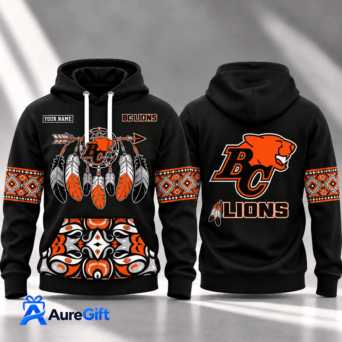 BC Lions CFL Native Personalized Hoodie – Premium Limited Edition Gift for Fans