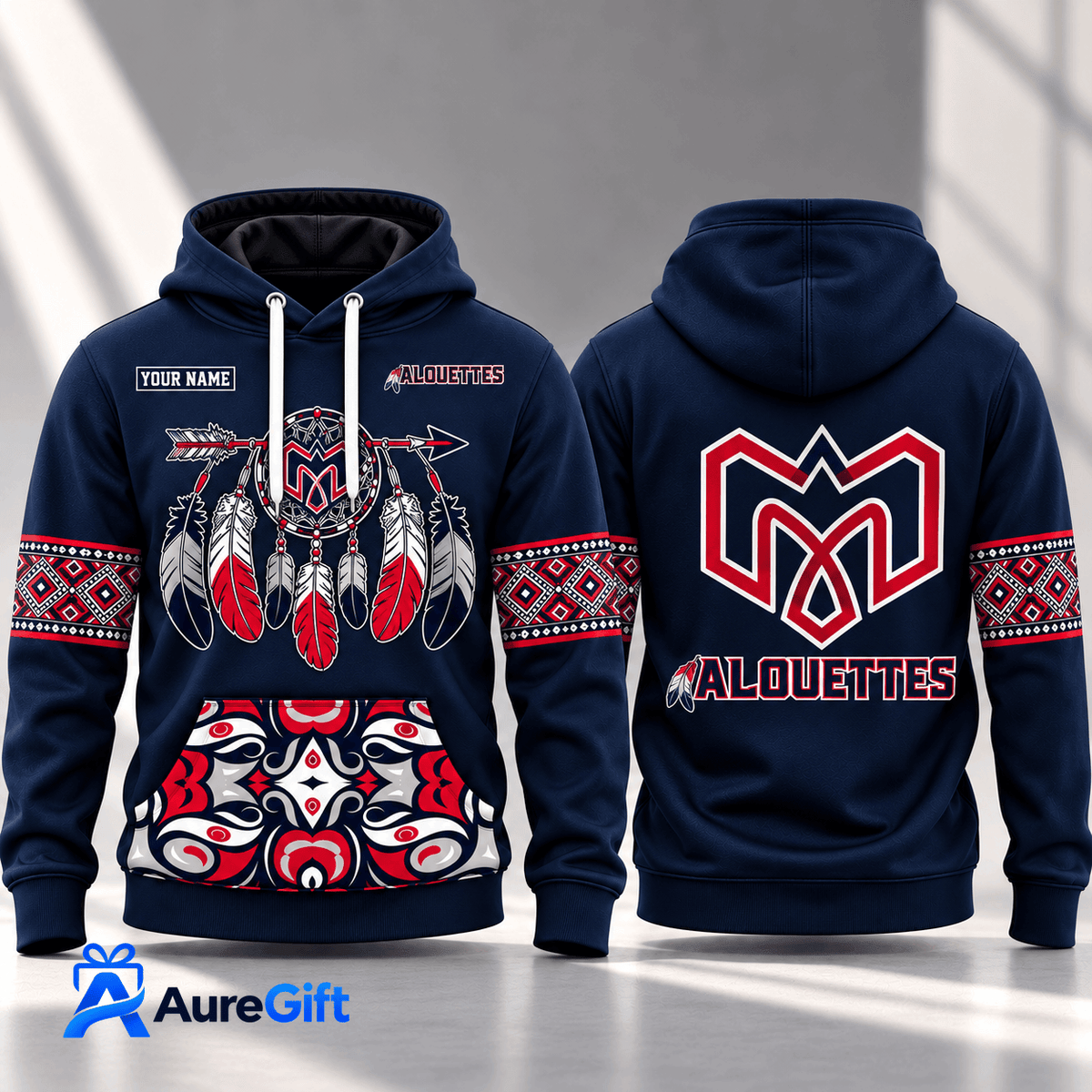 Montreal Alouettes CFL Native Personalized Hoodie – Premium Limited Edition Gift for Fans