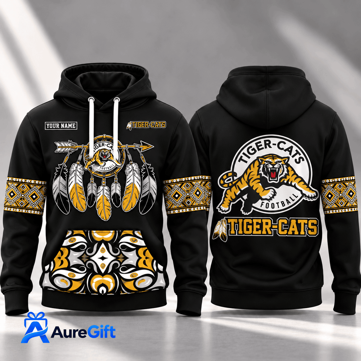 Hamilton Tiger-Cats CFL Native Personalized Hoodie – Premium Limited Edition Gift for Fans