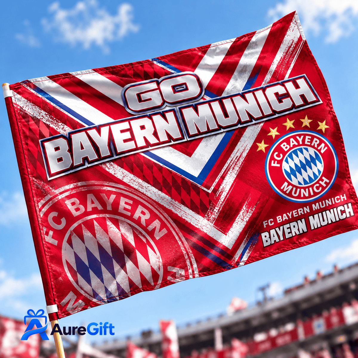 Bayern Munich Bundesliga Matchday Personalized Name Flag House For Fan - Limited Edition