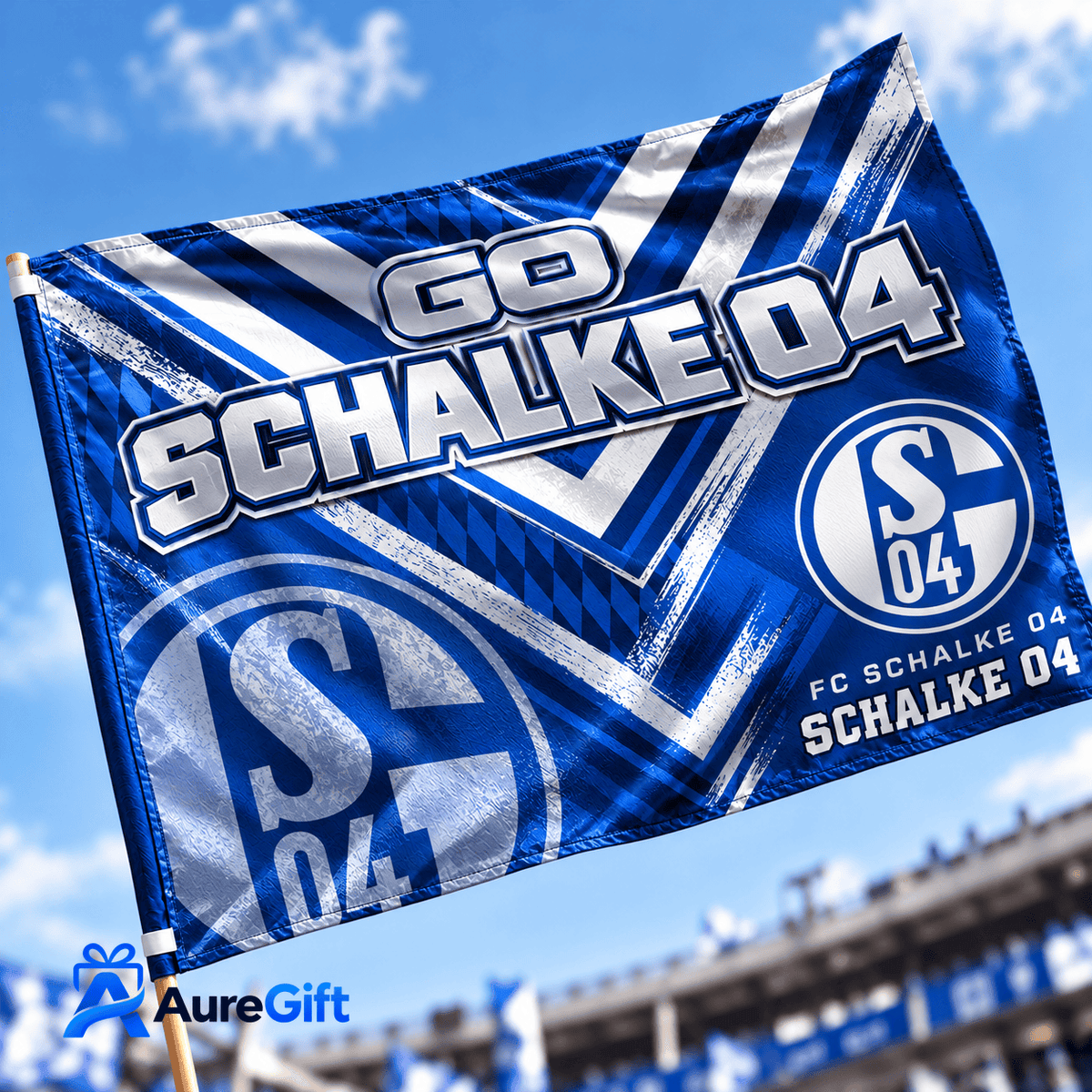 Schalke 04 Bundesliga Matchday Personalized Name Flag House For Fan - Limited Edition