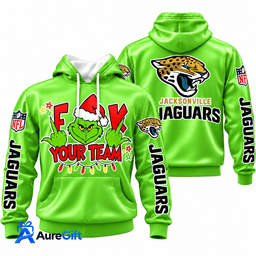 Jacksonville Jaguars Grinch Your Team NFL Christmas Hoodie – Green