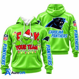 Carolina Panthers Grinch Your Team NFL Christmas Hoodie – Green