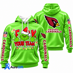 Arizona Cardinals Grinch Your Team NFL Christmas Hoodie – Green