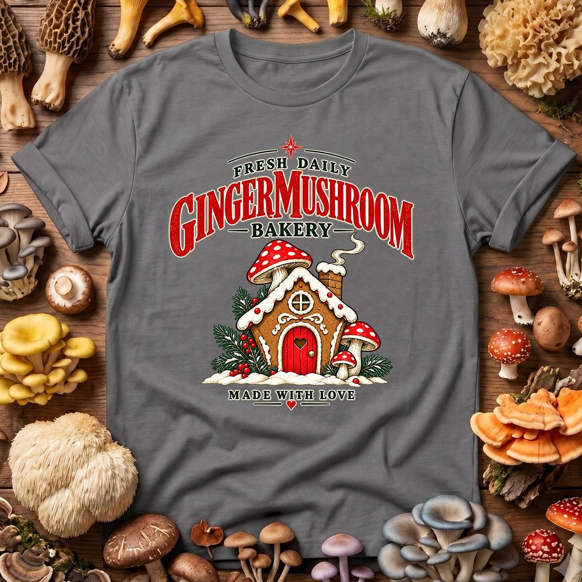 Ginger Mushroom Bakery T Shirt
