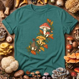 Autumn Mushroom Foraging T Shirt