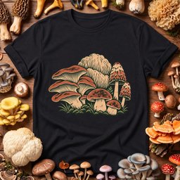 Autumn Mushroom Gathering T-shirt