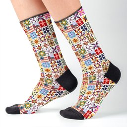 Sewing Lover Crew Socks Quilt Blocks