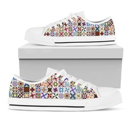 Sewing Lovers Women's Low Top Shoes Classic American Quilt Blocks