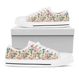 Hummingbird Women's Low Top Shoes Humming Blossoms