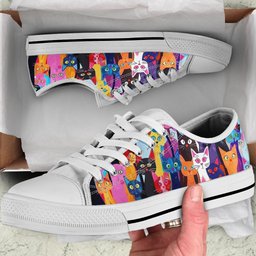 Cat Women's Low Top Shoes Meowtropolis