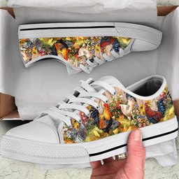 Chicken Women's Low Top Shoes Rustic Roamers