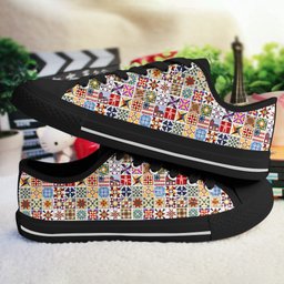 Sewing Lover Women's Low Top Shoes Quilt Blocks