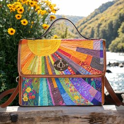 Hippie Satchel Handbag Cheerful Sunshine