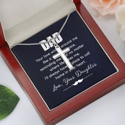 Stainless Cross Necklace for Dad Gift