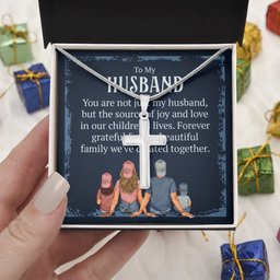 Husband Stainless Cross Necklace