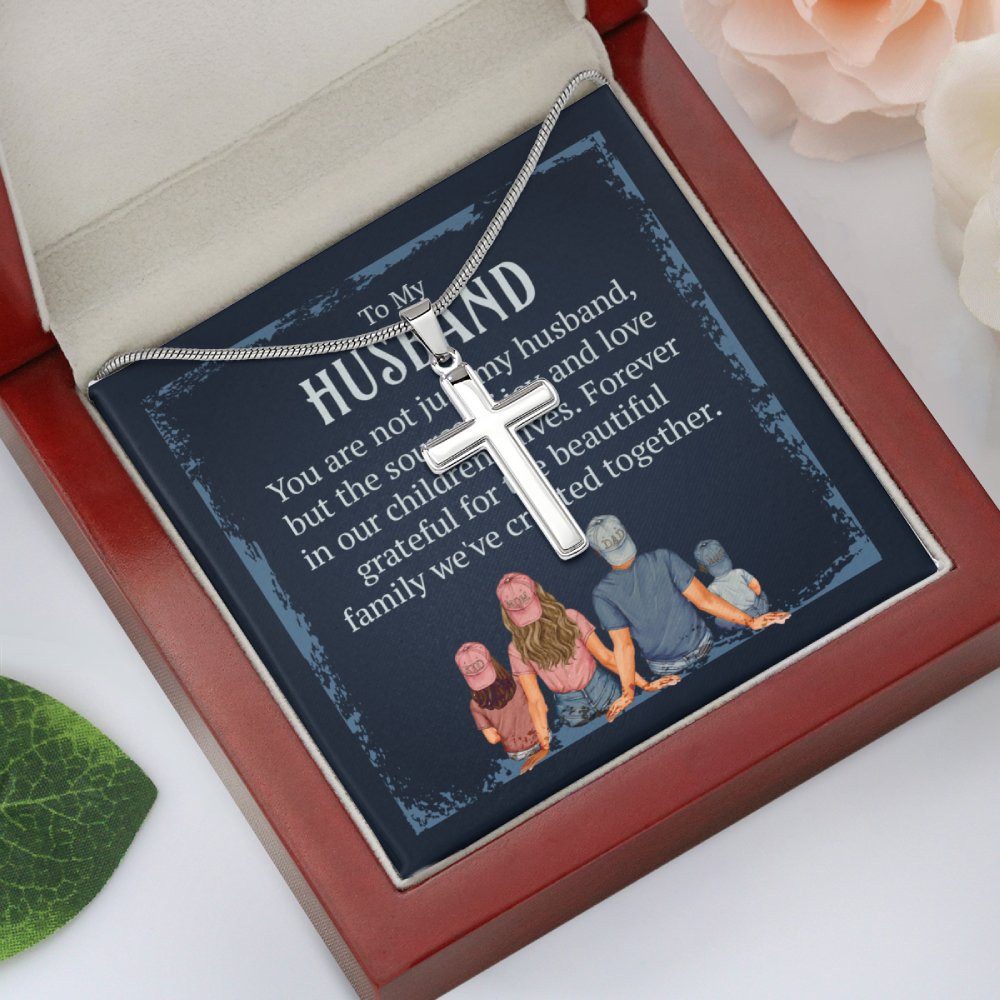 Husband Stainless Cross Necklace