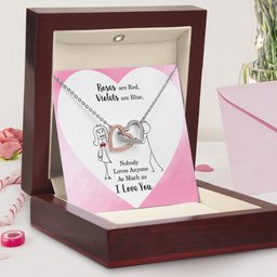 Interlocking Hearts Necklace for My Love