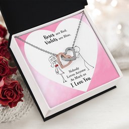 Interlocking Hearts Necklace for My Love