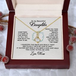 Premium Alluring Necklace To My Beautiful Daughter