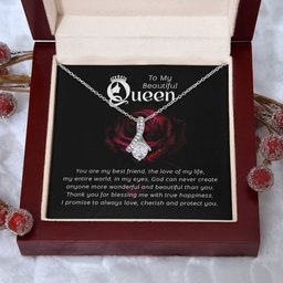 Premium Alluring Necklace for To My Beautiful Queen Gift
