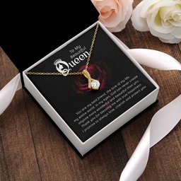 Premium Alluring Necklace for To My Beautiful Queen Gift
