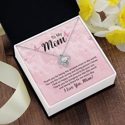 Mom Love Knot Necklace