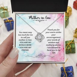 Premium Love Knot Necklace for Mother in Law