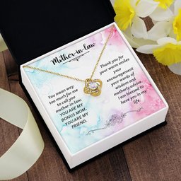 Premium Love Knot Necklace for Mother in Law