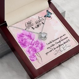 Premium Love Knot Necklace for Little Sister