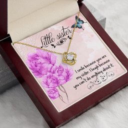 Premium Love Knot Necklace for Little Sister