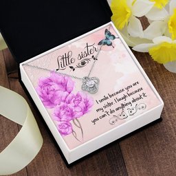 Premium Love Knot Necklace for Little Sister