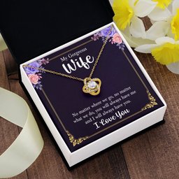Premium Love Knot Necklace for Wife