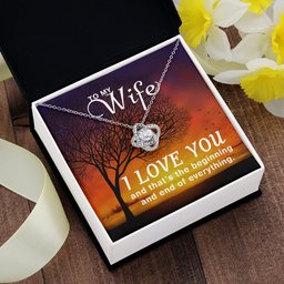 Love Knot Necklace To My Wife