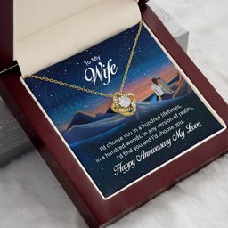 Love Knot Necklace for To My Wife Gift