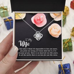 Premium Love Knot Necklace for Wife