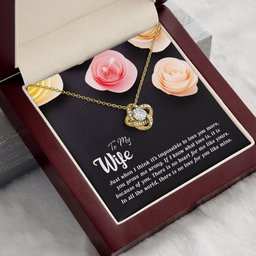 Premium Love Knot Necklace for Wife