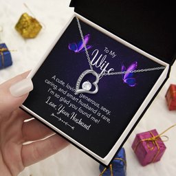I Love You Forever Necklace for Wife Gift
