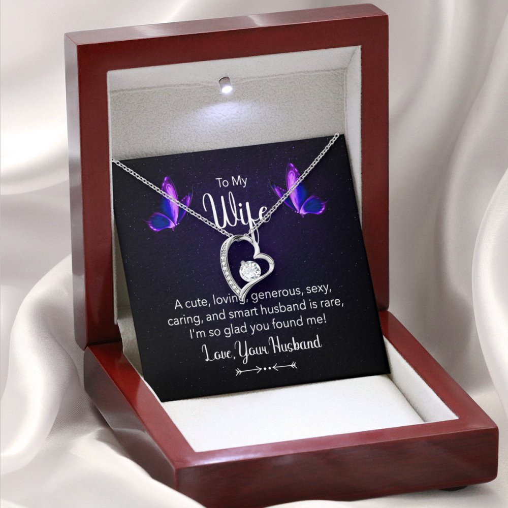 I Love You Forever Necklace for Wife Gift