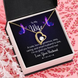 I Love You Forever Necklace for Wife Gift