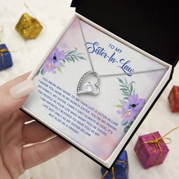 Forever Love Necklace for To My Sister In Law Gift