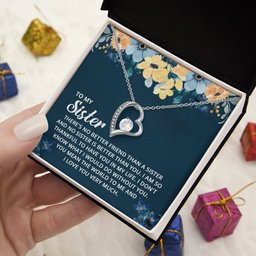 Forever Love Necklace for Sister Gift