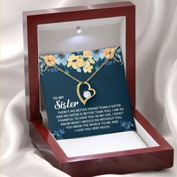 Forever Love Necklace for Sister Gift