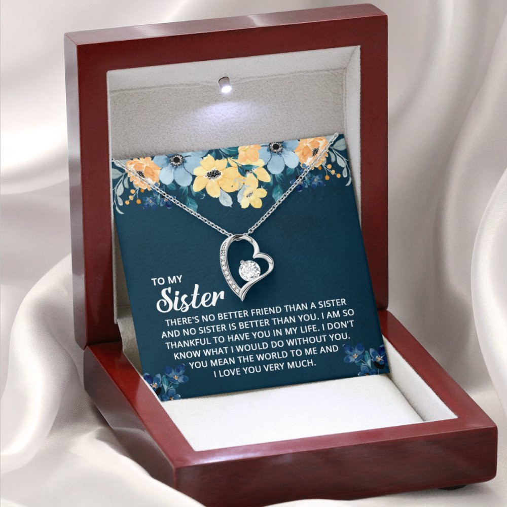 Forever Love Necklace for Sister Gift