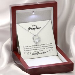 To My Daughter Necklace Love Mom