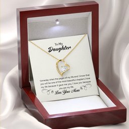 To My Daughter Necklace Love Mom