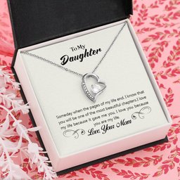To My Daughter Necklace Love Mom